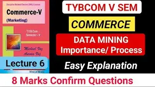 #commerce || Marketing Research || Data Mining | Process & Importance || TYBCOM 5 SEM Marketing ||