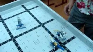 Роботы, собранные учениками 1 класса московской гимназии № 1597.