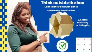 Connecting 9 Dots | Join with 3 lines | Join with 4 lines without retracting, and lifting the pen.