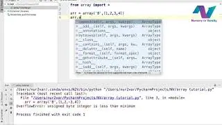 Array in Python | Functions of Array | Interactive Learning | Learn Python | Free Online Course