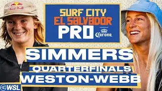 Caitlin Simmers vs Tatiana Weston-Webb | Surf City El Salvador Pro Pres By Corona 2024 - Quarters