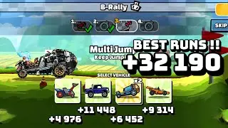 Hill Climb Racing 2 +32K Best Runs in B-RALLY Team Event