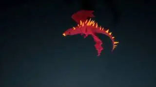 Cinema 4D 3D Dragon animation
