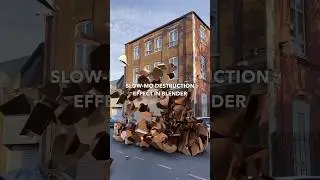 Slo Mo Bullet Destruction Effect in Blender