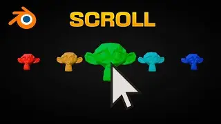 SCROLL ANIMATION in Blender - Geometry Nodes