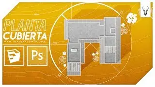 Planta arquitectónica con PHOTOSHOP  ✍ | Plano de cubierta | Imagina 3D