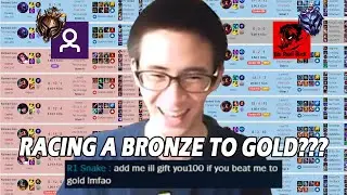 This Bronze Streamer Challenged me to a Race to Gold for 100 Dollars
