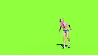 Footage green screen walking around the city