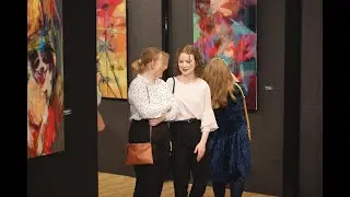 Wernisaż wystawy "Oblicza koloru" Jana Zwolickiego w Mo Galerii.