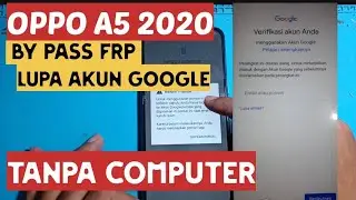 Cara mudah lupa akun geogle (FRP) oppo A52020