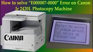 Restart the machine if problem persists,Call service rep, || How to solve Error code 