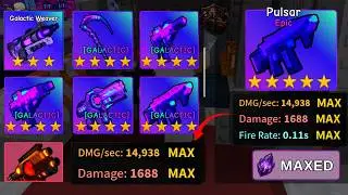 I MAXED OUT GALACTIC PULSAR + SHOWCASE in Survive Zombie Arena | Roblox