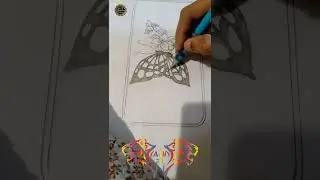 ladeis wallet new design 2022 beautiful butterfly design art by Alii IS Designer #virulvideo