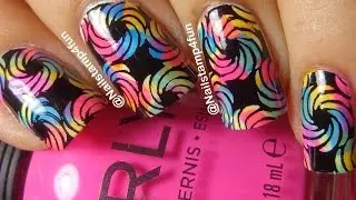 Colorful Nails Using Fab Ur Nails Fun 15 ** Nail Stamping