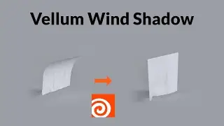 How to Use Vellum Wind Shadow in Houdini 20