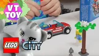 LEGO City собираем пожарную машину и спасаем кота