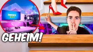 I'm building a SECRET GAMING ROOM in my HOUSE 🤫