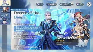 Neuvillette Banner Pulls - [ Genshin Impact ]