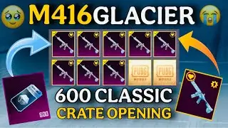 GLACIER ON WISH 🥶600+ CLASSIC CRATES OPENING PUBG MOBILE AFTER 7 YEARS NEW PREMIUM CRATES OPENING❄️￼