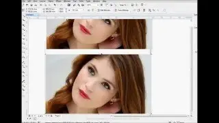 Remove spots on the face with coreldraw x7