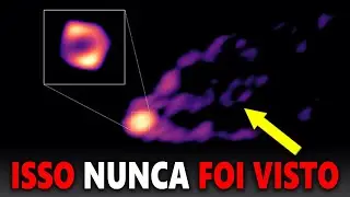 FOTO REAL - PELA 1ª VEZ ESTAMOS VENDO O JATO PODEROSO DE UM BURACO NEGRO SUPERMASSIVO SENDO LANÇADO