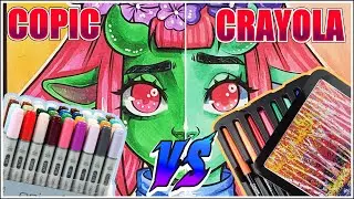 Copic Markers Vs Crayola Blending Markers | Copic Vs Crayola | Marker Review