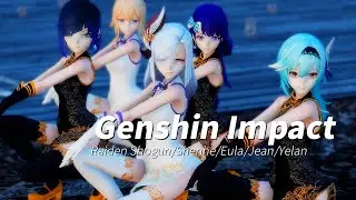 【Genshin Impact MMD/Shenhe/Raiden/Eula/Yelan/4K 60FPS】Which one do you like?