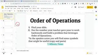 Great American Race Eduprotocol - Math Class