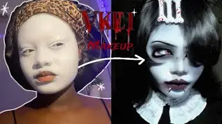 Trying Vkei Makeup on Dark Skin! ✶⋆.˚