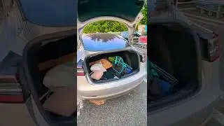 10ft PVC pipe in a Tesla Model 3! 