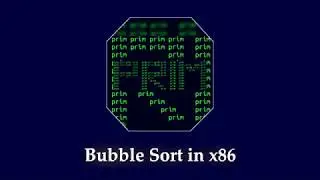 Bubble Sort in x86 | Assembly language | Code and explanation