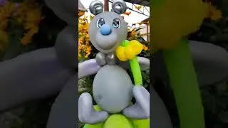 мишка #shortvideo #воздушныешары #каксделать #balloon #своимируками #сделайсам