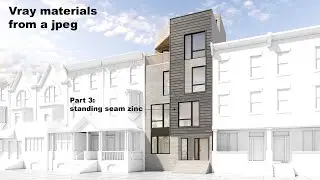 Vray for Rhino Tutorial _ creating Vray materials from a jpeg _ Part 3: standing seam