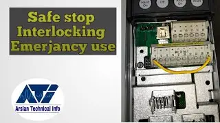 Safe stop interlocking for emergency stop in danfoss inverter