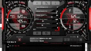MSI Afterburner: In game monitor - FPS, využití GPU i CPU a další.