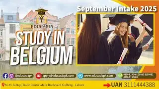 Study in Belgium 🇧🇪 | September 2026 Intake | No IELTS | Apply Now with 100% Visa Support!