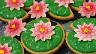 How To Decorate Lily Pad Cookies With Royal Icing