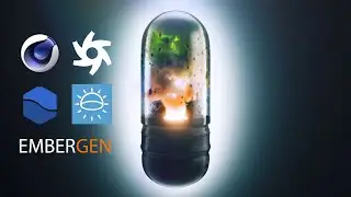 Project Power Pill (Cinema 4D, Embergen, HDR Studio Light, Realflow, Octane Render)