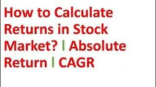 Stock Market Return Calculator | How Real SIP Returns Are Calculated