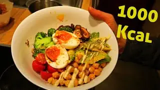 Fitness-Rezept mit 1000Kcal für mehr MUSKELAUFBAU! | Buddha-Bowl