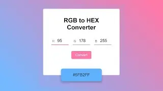 How to Convert RGB to HEX Color Code using Javascript