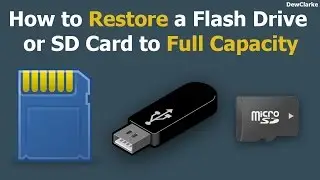 How to restore Flash Drive or SD Card back to full capacity (PC/Mac)