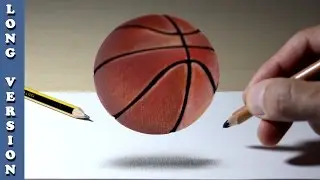 3D Trick Art on Paper   Basketball, Long Version