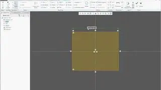 Creo Parametric Tutorial: Creating a simple parametric block by Extrude Feature