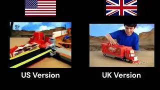 Disney Pixar Cars: Mega Mack Playtown Commercial Comparison (US vs UK) (30s vs 20s)