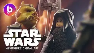 Luke enters Jabba's palace | Minifigure Digital Art