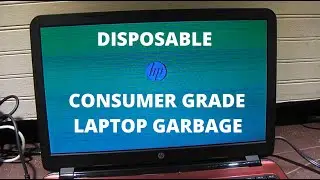 Another fine example of a disposable HP consumer grade laptop