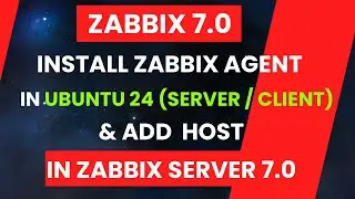 Install zabbix agent in ubuntu 24 | Linux | Zabbix agent