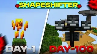 I Survived One Block as a SHAPESHIFTER in Minecraft PE!!