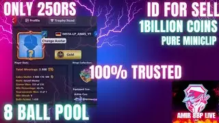 8 Ball Pool | Pure Miniclip ID for Sale | price 250rs only!!